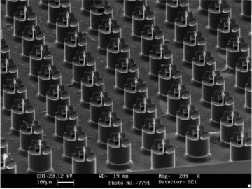 Microneedle array. Published in Microsystems Technologies.