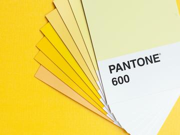 pantone yellow swatches