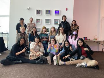 ART491 students at Contemporary Calgary.