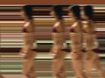 Digital artwork The Woman in the Burgundy Bikini.