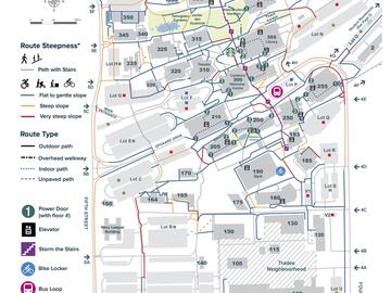 Image of VIU's new campus map