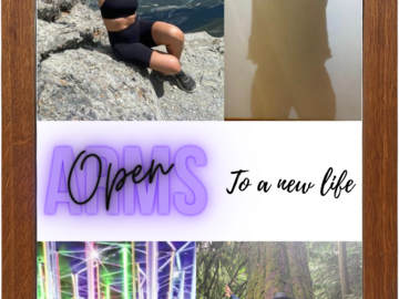 Sample of the Photovoice Exhibition. Open arms to a new life