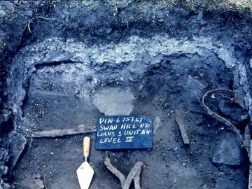 Ash deposit Ash deposit at blacksmith shop
