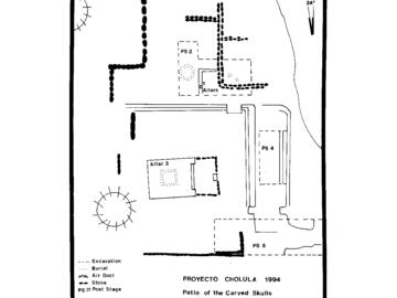 Plan of Patio of the Carved Skulls