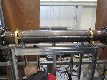 Sleeve installed on pipe