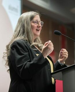 Kathleen Ralph speaking at the Grow Your Career Conference