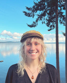 Image of myself in my hometown on Vancouver Island 