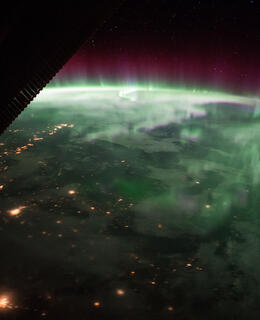Aurora from space