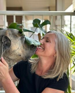 Picture of Myriam Gerber with Bruno