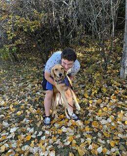 Myself and my puppy, Mila