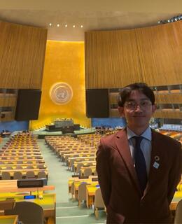 Kevin at the United Nations in New York